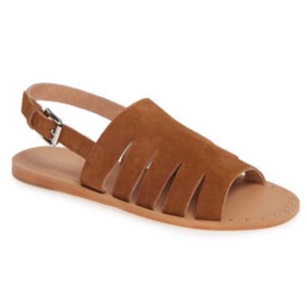Halogen Jannie Cutout Slingback Suede Sandal Size 7 1/2